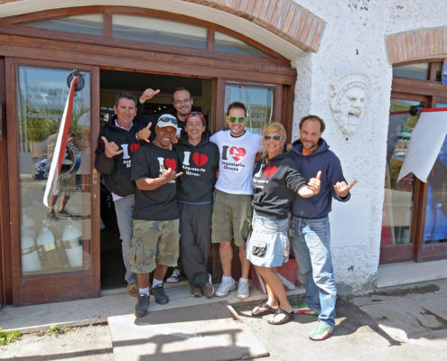 Titolari e staff di Argentario Divers